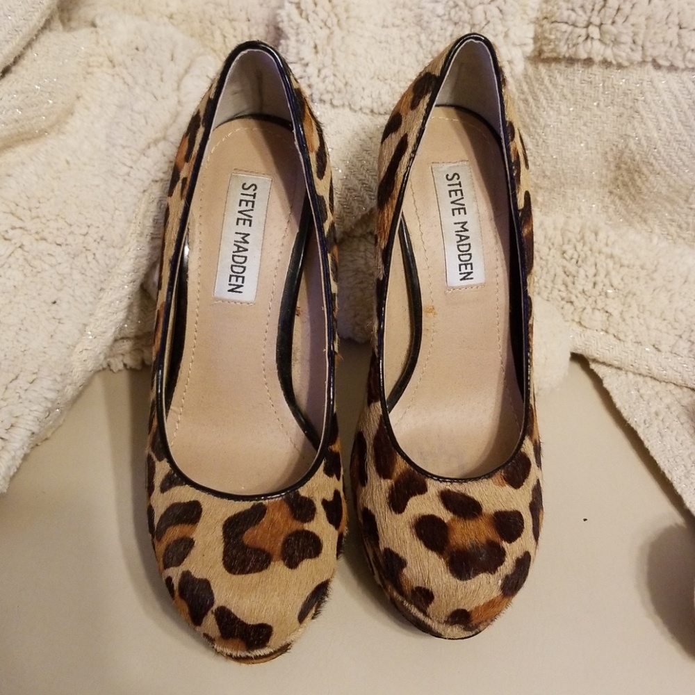 Cheetah Print Steve Madden Platform heels